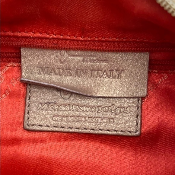 Michael Rome Designs Gold Leather Hobo Bag - Picture 4 of 8